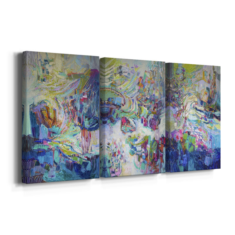 «Gathering up the Goddess I», toile tendue sur mesure - 3 pièces
