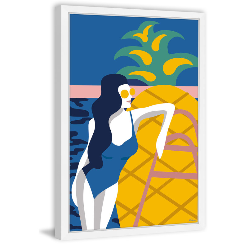 « summer vacance », impression encadrée, H 45 po x l 30 po