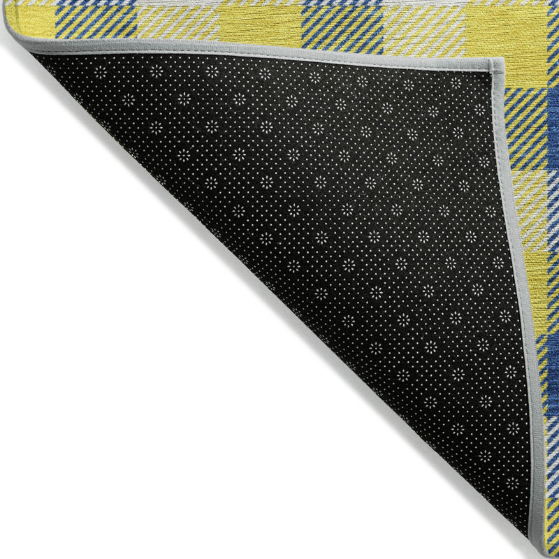 Nahlia Gold Washable Indoor-Outdoor Rug - , 9' x 12'