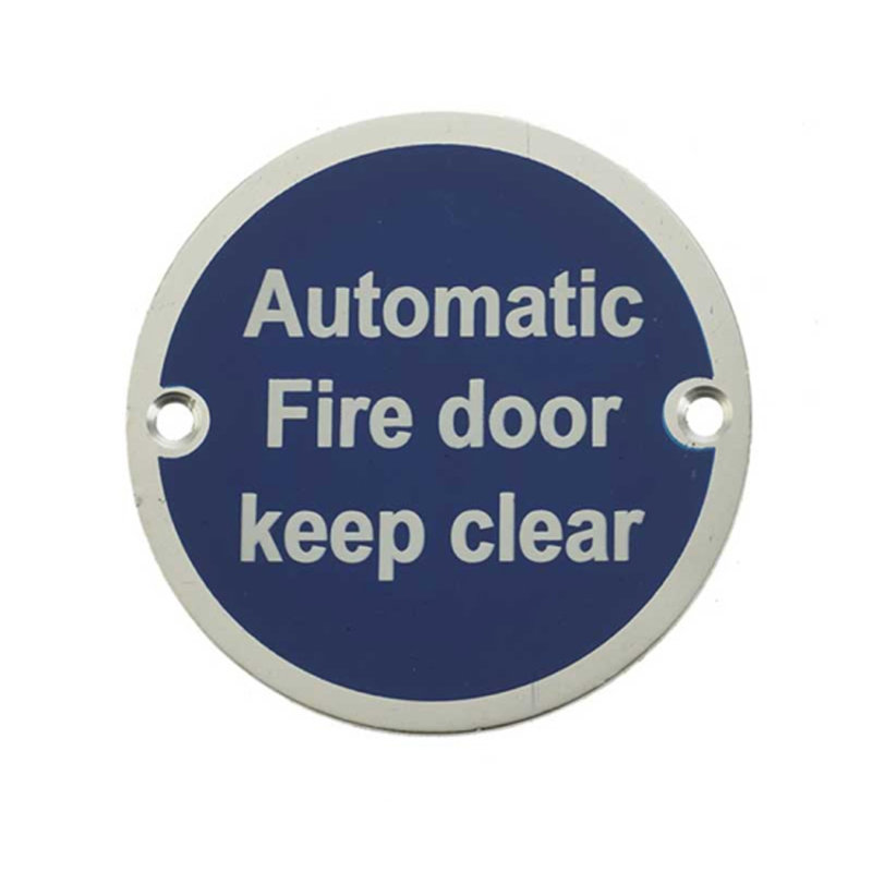 Dia A.F.D.K.C. Sign, Satin Anodised Aluminium