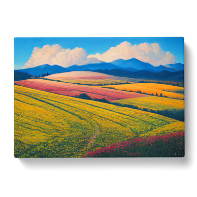 Spring Landscape Meadow Vol.4 - Wrapped Canvas