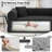 Boneless 80.7" Corduroy Sleeper Sofa Modular Sofa Bed Compression Foam Couch Bed With 2 Pillows - No Assembly Required-1271985270