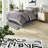 Luxurious Purple Jacquard King Bedding Set, Polyester Modern Design