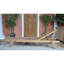 Chaise longue inclinable en teck Vasques