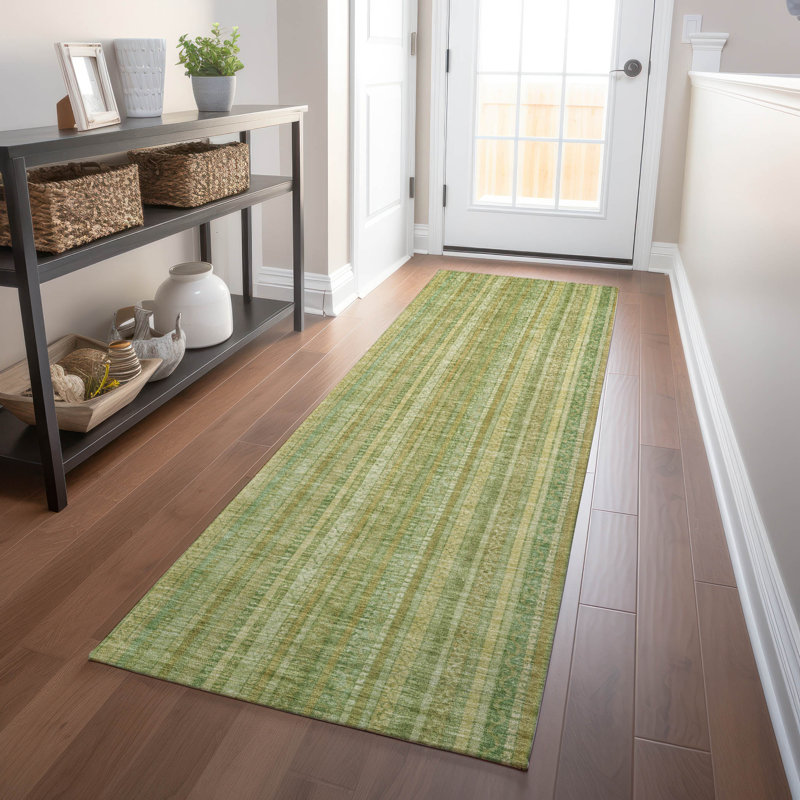 Emberith Aloe Washable Indoor-Outdoor Rug - LOOMLAN, 2'3" x 7'6"