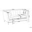 Quill Velvet Loveseat