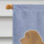 Labradoodle en polyester brun clair 2 côtés 40 x 28 po drapeau maison