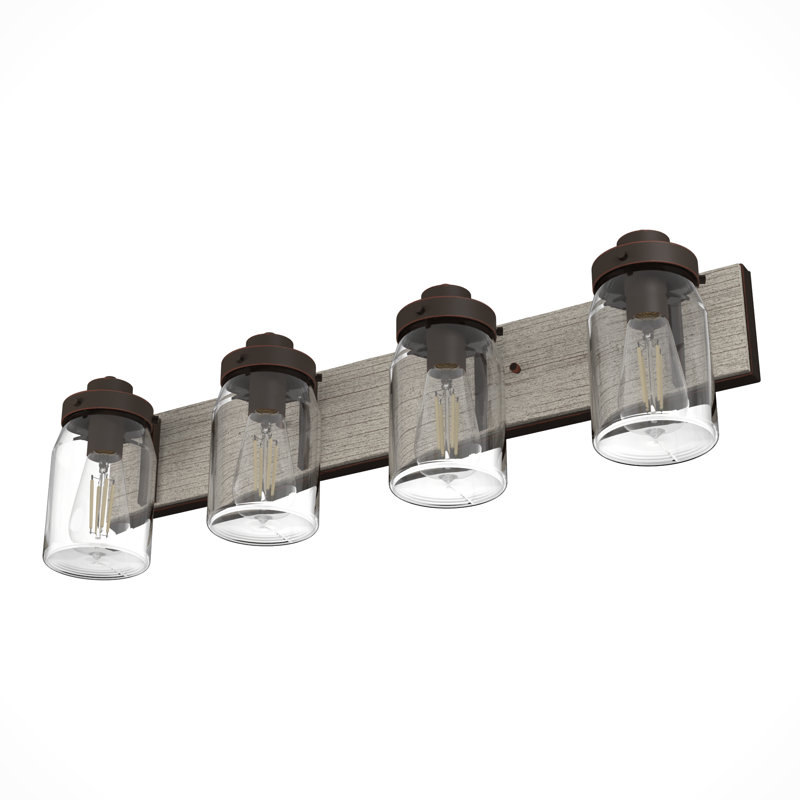 Devon 4 - Light Dimmable Vanity Light, Onyx Bengal