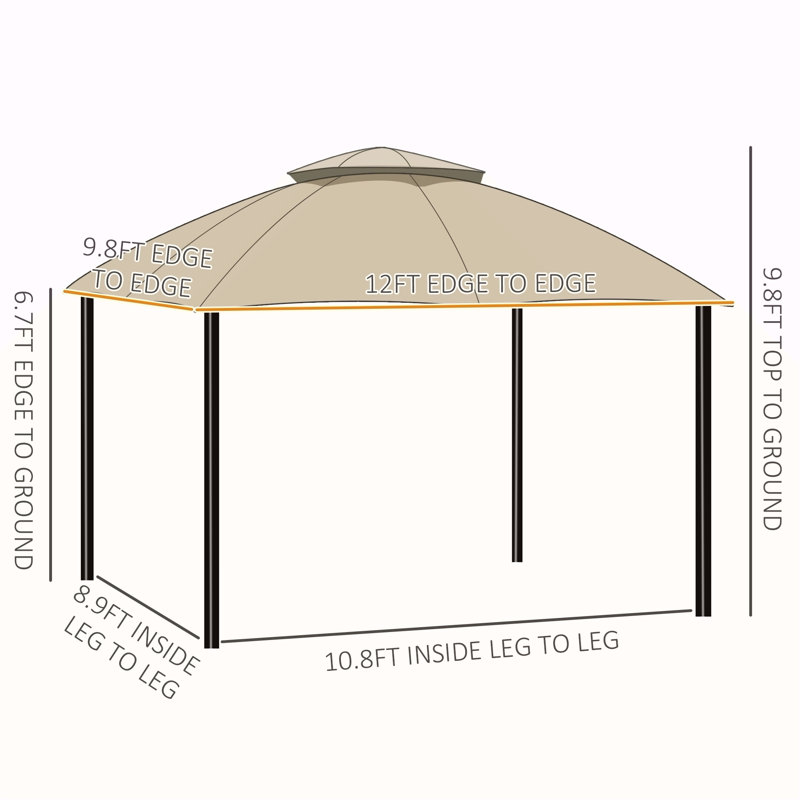 Abri de jardin extérieur, abri de jardin, Beige