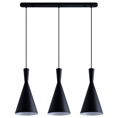 Cone pendant lamp 3-light Lido