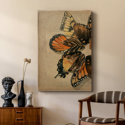 Winged Wreath II -Custom Wrapped Gallery Cavas