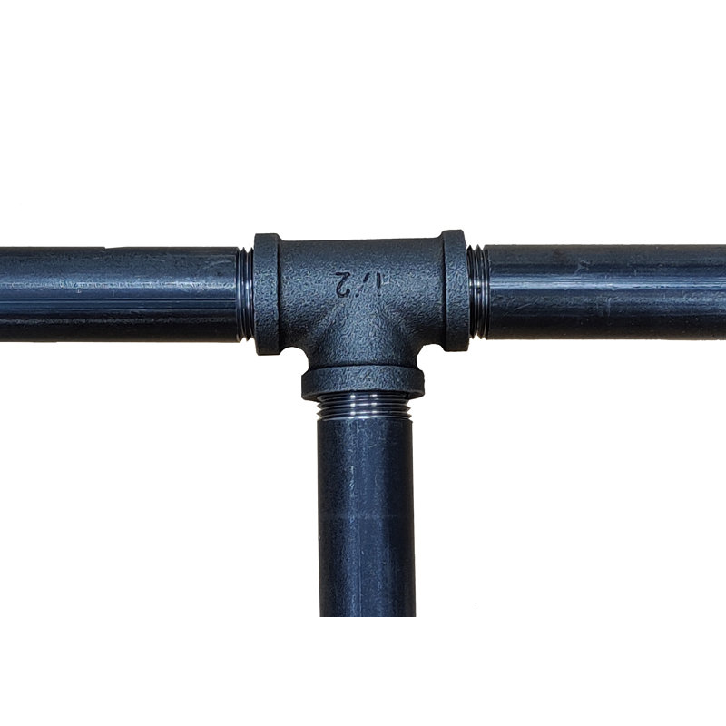 Té 1/2 "noir coude de tuyau en fonte en acier industriel convenant à un demi-pouce noir standard, Bleu