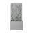 Light Gray Metal Leaf Cutout Outdoor Water Wall Fountain with LED Lights, Modern Waterfall Feature for Patio & Garden