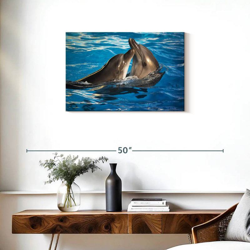 Crowle Dolphin Love, H 20 po x l 30 po