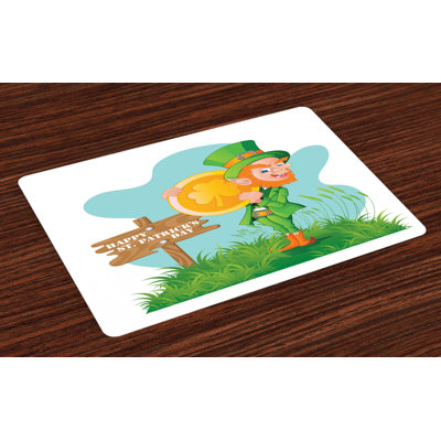 Deb St. Patrick's Day Shamrock Coin Placemat