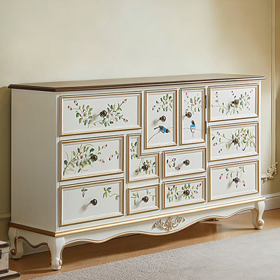 Retro Solid Manufactured Wood Accent Cabinet