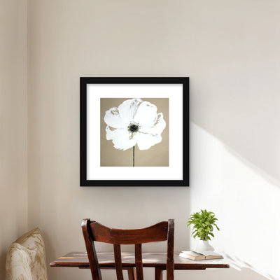 «Abstract Color Splash Flower», reproduction encadrée avec passe-partout