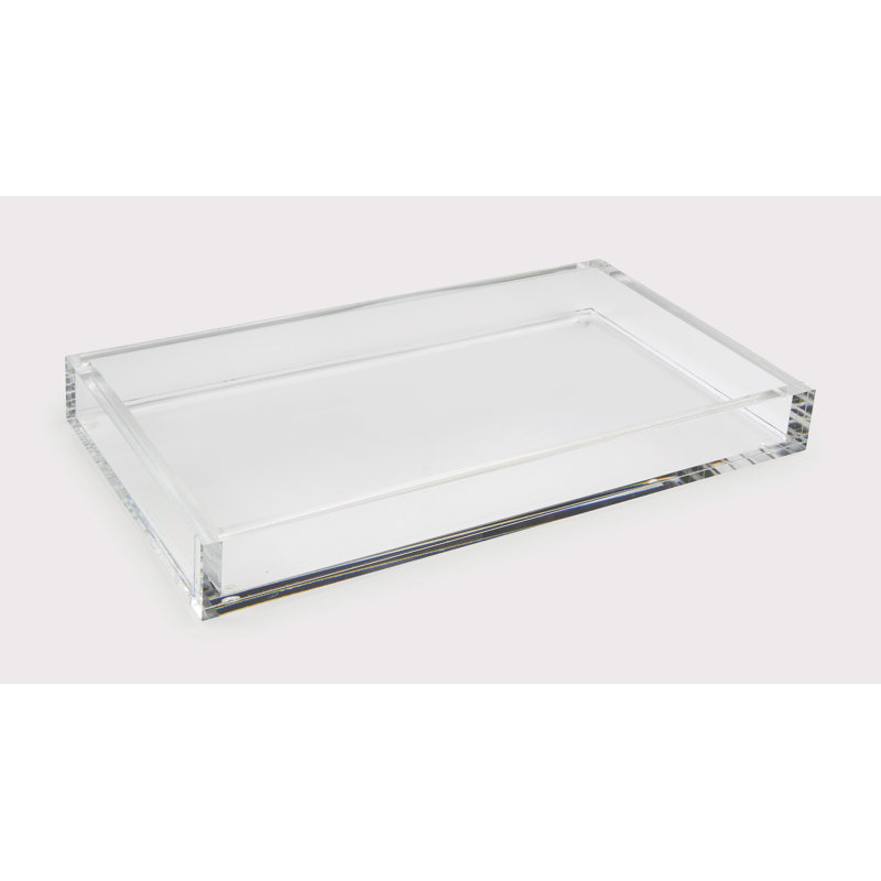 Plastic / Acrylic Tray, 1.25" H x 16" W x 12" D, Clear
