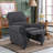 Pushback Recliner Chair, Chenille Upholstered Accent Chairs, Adjustable Reclining Sofa-97828931