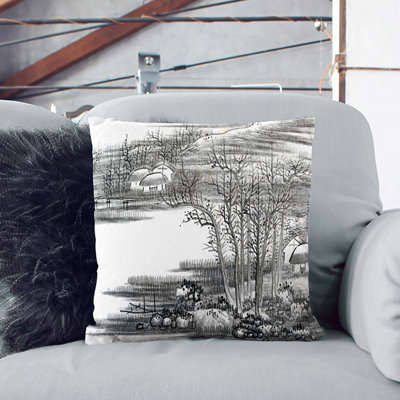 Floral Square Throw Cushion