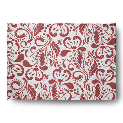 Bavita Chenille Floral Indoor / Outdoor Rug