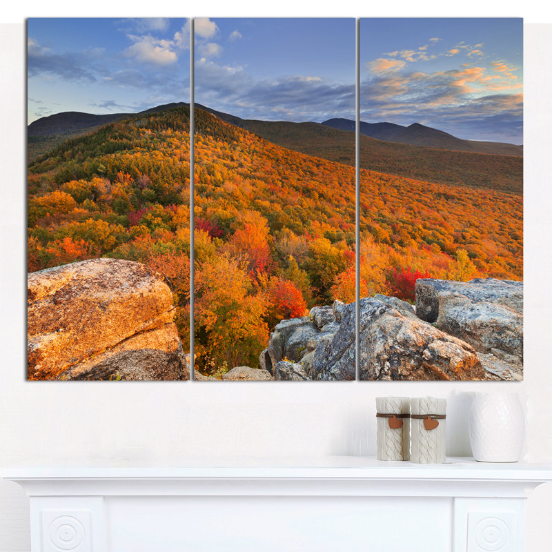 «Endless Forêts in the Fall Foliage», reproduction de photo à multiples images sur toile