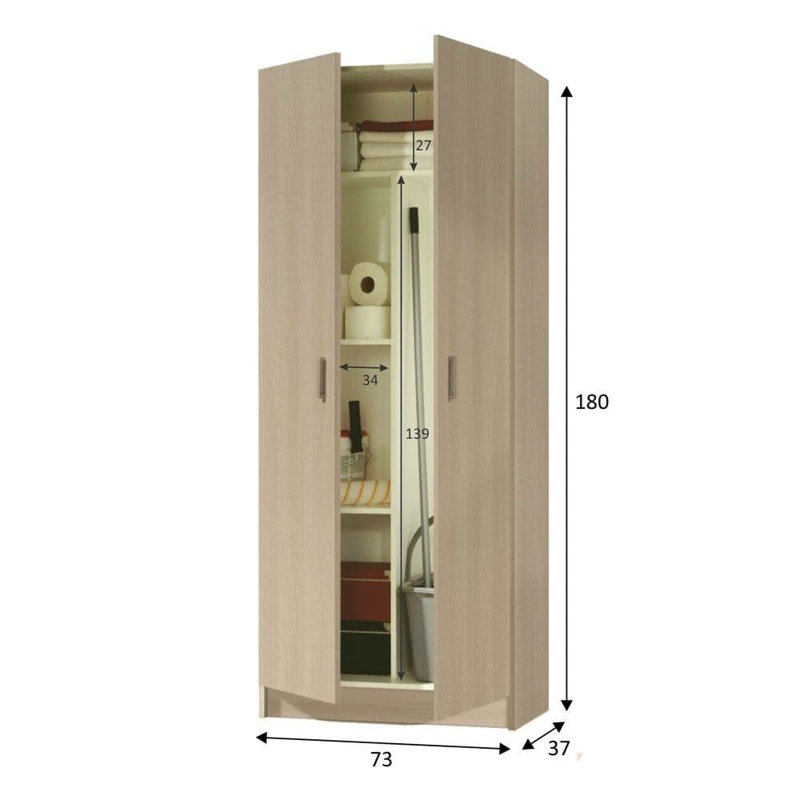 Parthen 180cm Kitchen Pantry, Natural