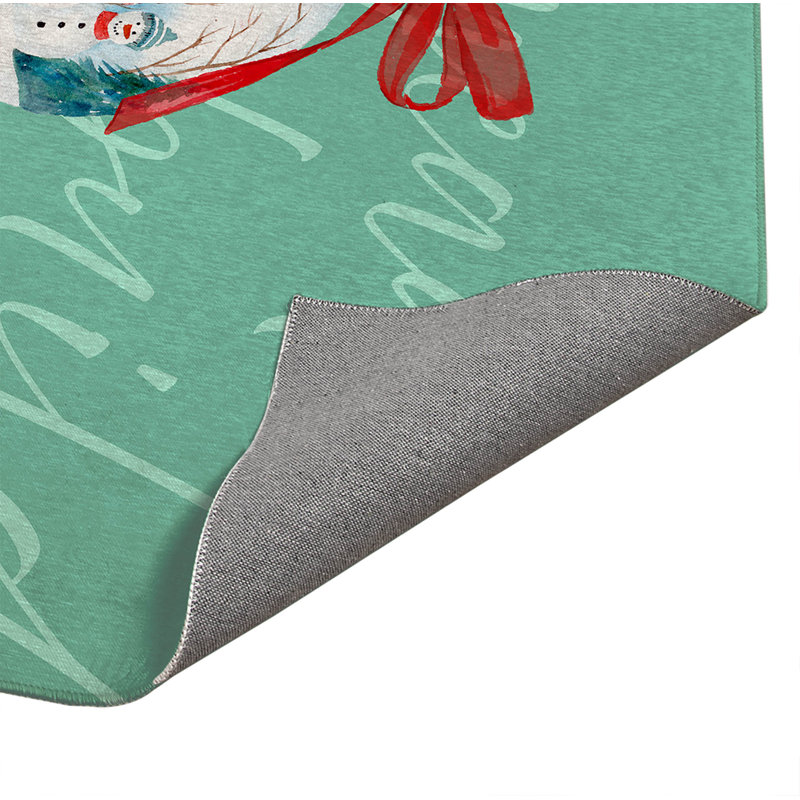Tapis d'entrée In the meadow, L 60 po x L 84 po, Vert