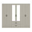 ALLINGTON 6 Door 2 Drawer Wardrobe With Mirror-113360908