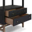 Fiona Bookcase-Black Raffia