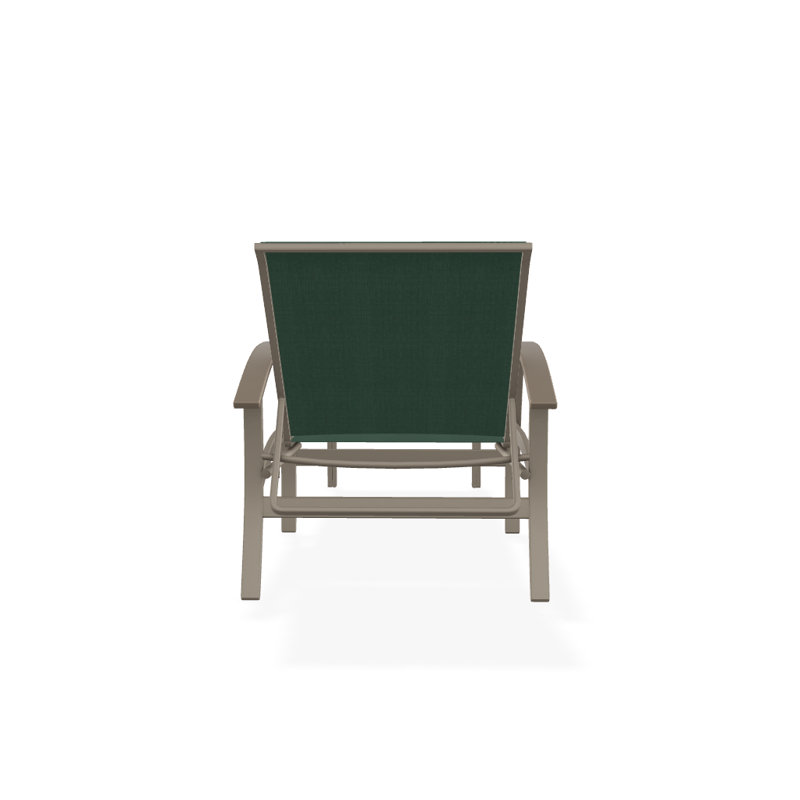 Belle Isle Outdoor Chaise Lounge, Desert P60, Textured Snow, Forest Forest Green 22D Sunbrella®