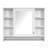 3-In-1 Bathroom Mirror Cabinet With Adjustable Shelf, Soft Close Door, And High-Definition Mirror For Modern Vanity Storage