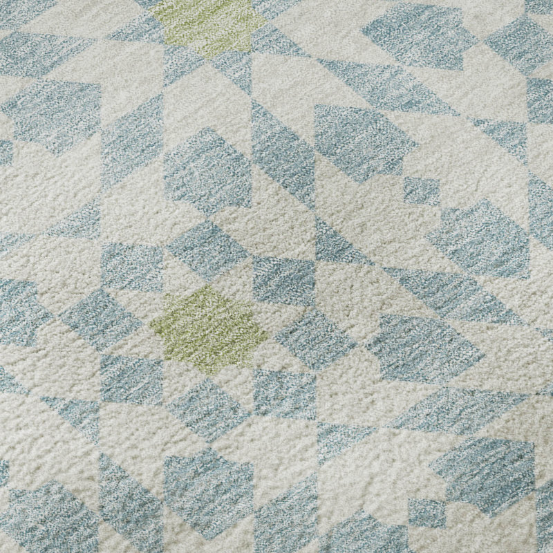 Tapis en tweedy lavable à la machine de qualité supérieure, Rectangle 10 pi x 14 pi