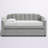 Pont Upholstered Velvet Daybed with Trundle Bed