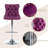 Zager Swivel Adjustable Height Bar Stool Modern Velvet Barstool With Back-12730401-50237923-50237934