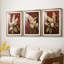 FLORAL Series CCII - Impression encadrée de qualité supérieure sur mesure mat - 3 pièces-154247190-154247186