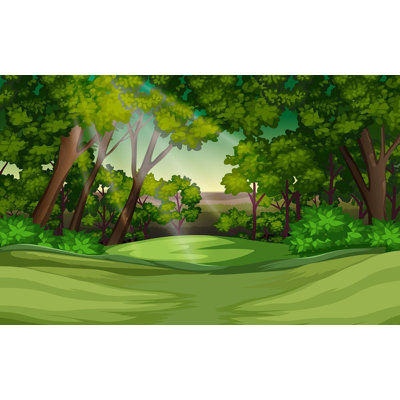 Murale pelez et collez de qualité supérieure - Forêt enchantée