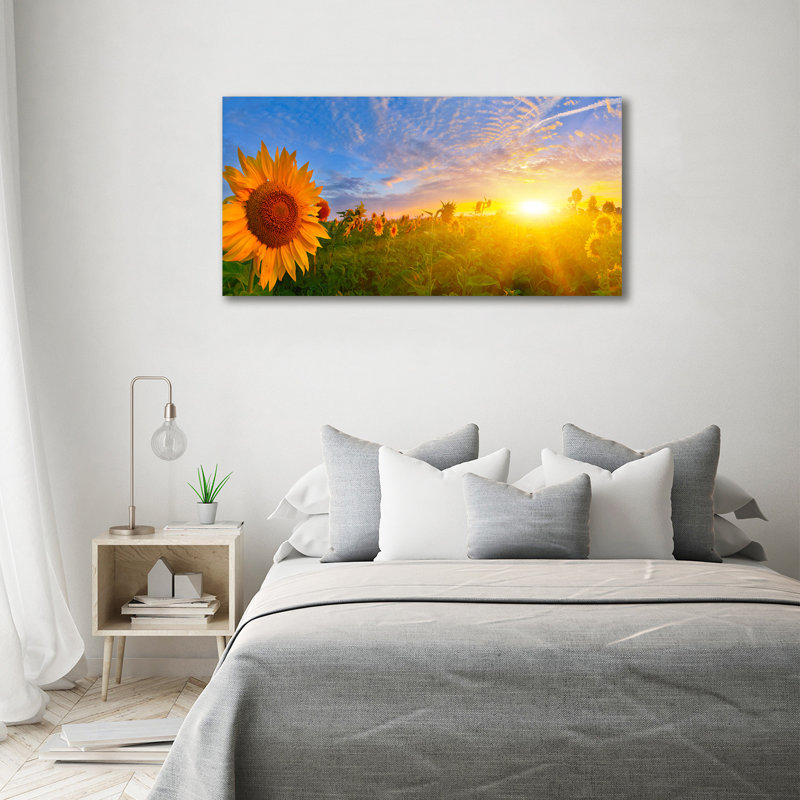 Field Of Sunflowers - No Frame Print on Canvas
