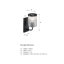 Applique murale d'intérieur pour salle de bain 1 lumière noire matte 4,75 po Rasnick