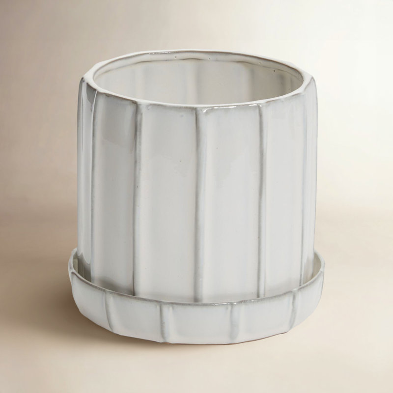Pot de fleurs en céramique Kinsler, H 5,75 po x l 6 po x P 6 po