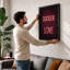 Sucker Love Neon Typography - Framed Print-1909000579-1909000584