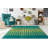 Modern Flatweave Aubriell Green Rug