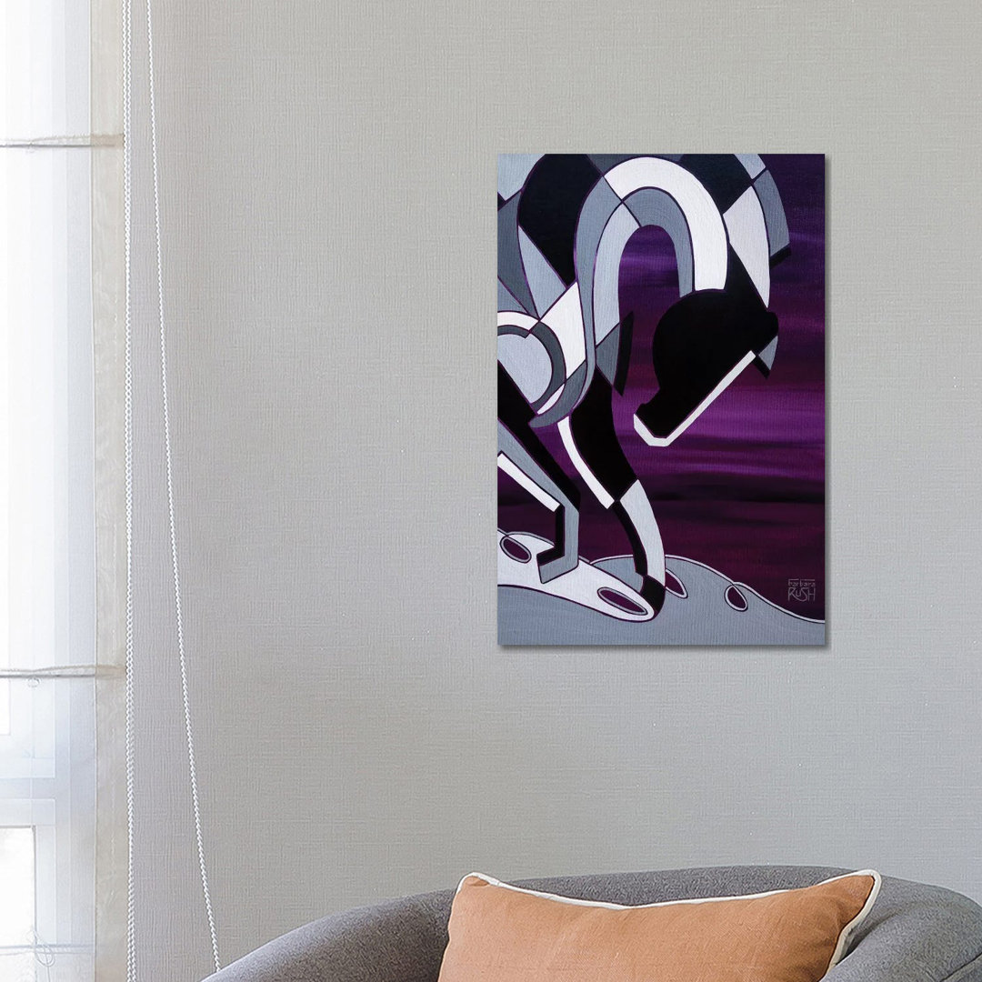 Elegance Of Equus Deep Purple von Barbara Rush - Galerie- Giclée auf Leinwand