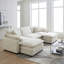Oversized Modular Cushioned Sofa With Conversible Ottoman, 3-seater Sofa With 2 Footstools-103484713