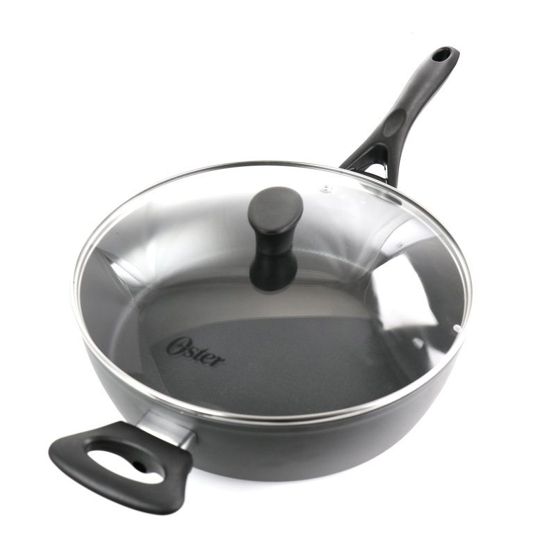 Oster 4.7 Quart Aluminum Saute Pan With Lid