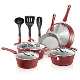 11 - Piece Non-Stick Aluminum Cookware Set