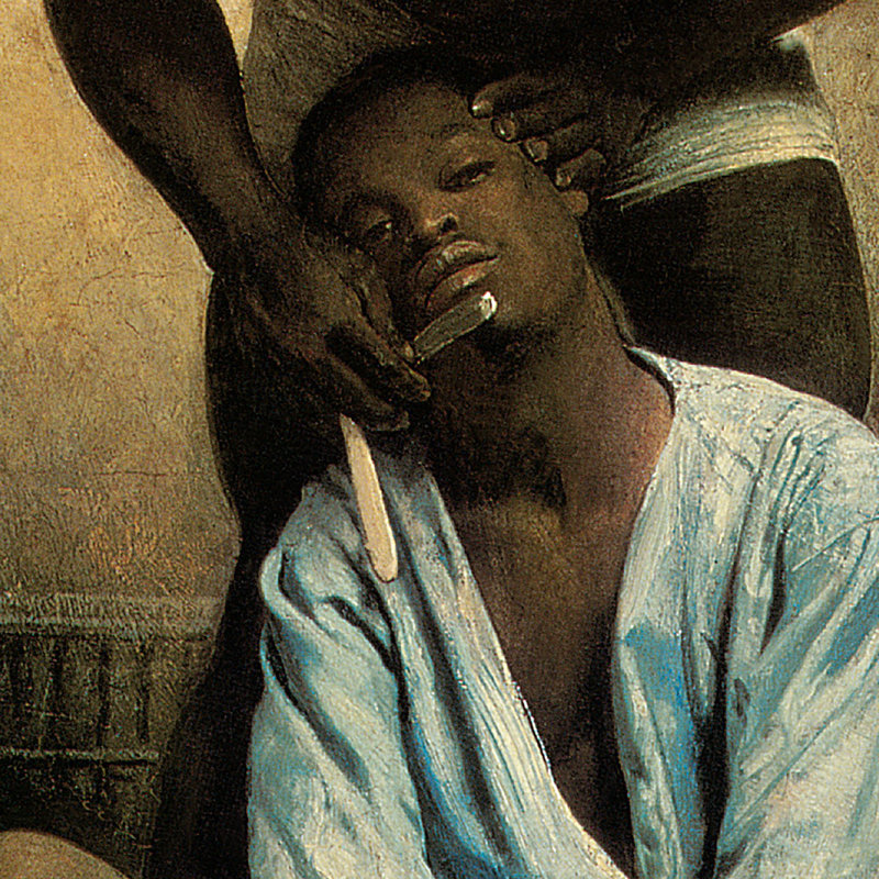 «The Barber of Suez, 1876» par Leon Bonnat, reproduction d'art sur toile, H 39,25 po x l 30,25 po x P 1,875 po