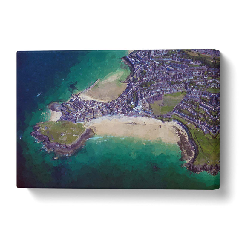 View of St Ives in Cornwall - Wrapped Canvas, 50 cm H x 76 cm W