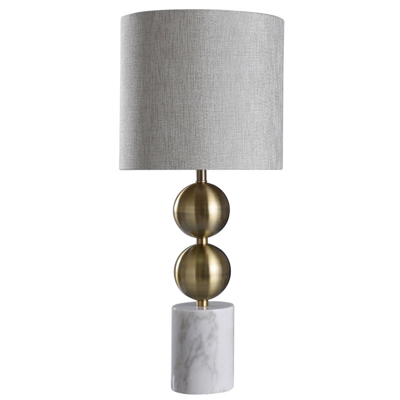 Lampe de table 31,5 "en laiton / blanc