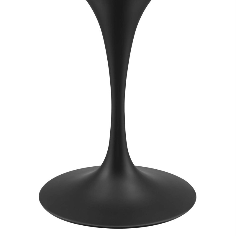 Table de salle à manger Lippa, L 35,5 po x L 35,5 po, 28,5 po de hauteur, Or rose